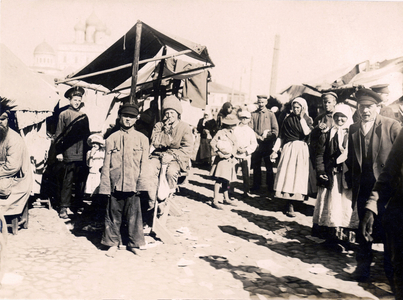 I. WK - German troops occupy Pskov 1918 (photo)
