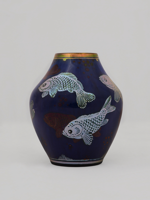 Goldfish vase, c.1908 (earthenware, glazed)