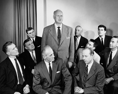 Businessman giving a presentation in a meeting