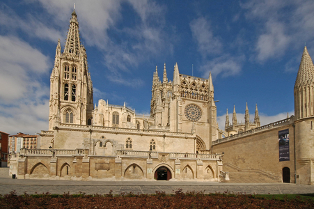 Europe, Spain, Burgos, Catholic Cathedral, 1221, Gothic style. Dedicated to Virgin Mary