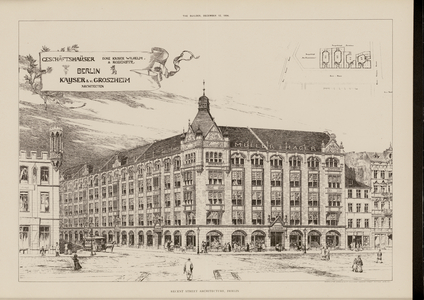 Recent Street Architecture, Berlin (engraving)