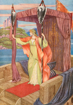 The Golden Legend: Elsie's Return (colour litho)