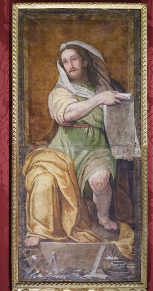 Portrait of Raphael as Isaiah, c.1593 (oil on leather)