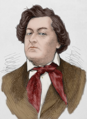 Frederick Lemaitre (1800-1876). Portrait. COLOURed engraving. France