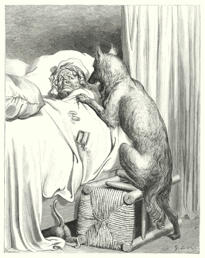 Le Petit Chaperon Rouge; Little Red Riding Hood (engraving)