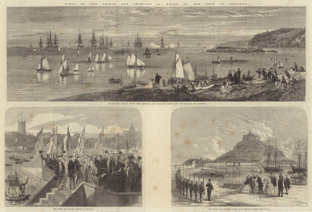 Visit of the Prince and Princess of Wales to the West of England (engraving)