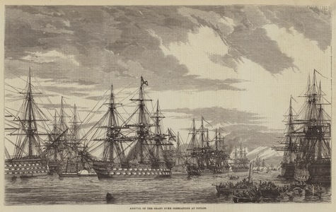 Arrival of the Grand Duke Constantine at Toulon (engraving)