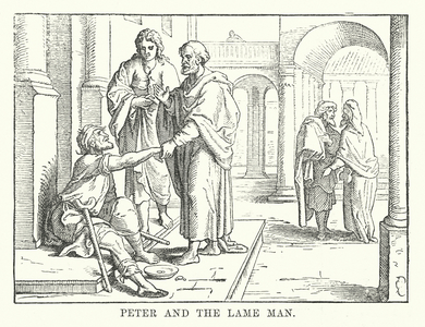Peter and the Lame Man (engraving)