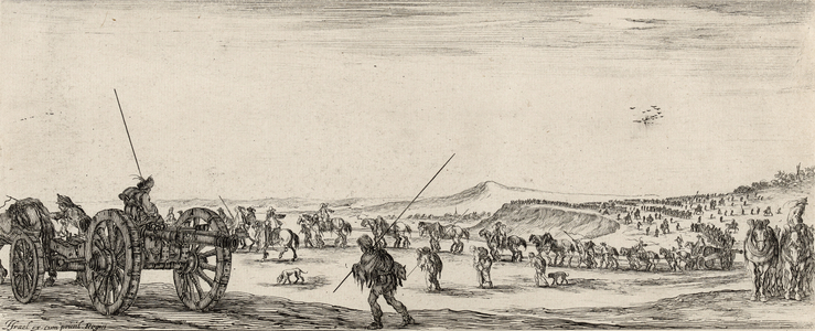 Autre Conduite de Canons, (etching on laid paper)