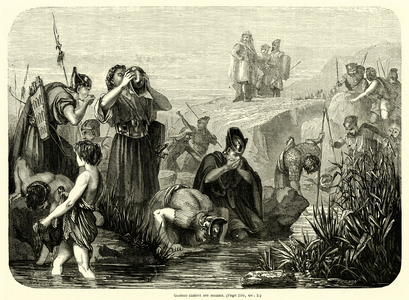 Gedeon choisit ses soldats (engraving)