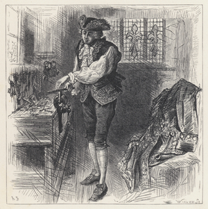King Louis XVI of France in his workshop (engraving)
