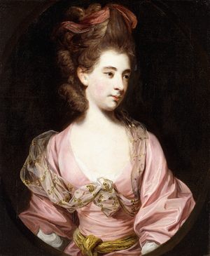 Portrait of a Lady, said to be Mrs,  (oil on canvas)