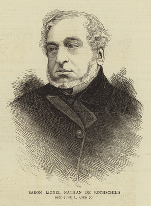 Baron Lionel Nathan de Rothschild (engraving)