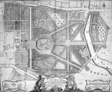 A Map of the Royal Palace and Gardens of Kensington, London, 1736 (engraving)