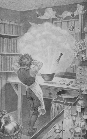 Davy, and an Explosion (litho)