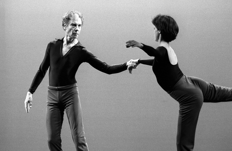 Merce Cunningham Dance Company (b/w photo)