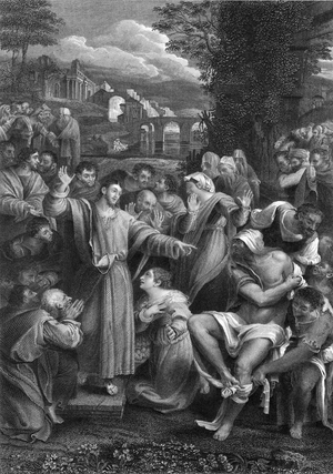 The raising of Lazarus (engraving)