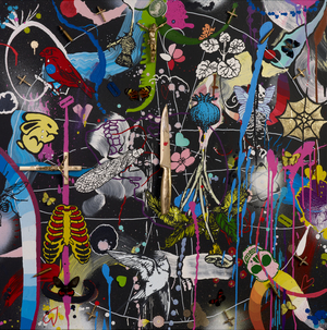 Cyclone, 2011 (mixed media on canvas)