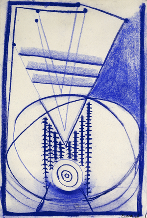 Mandolin; La Mandoline, 1926 (pastel on paper mounted on board)