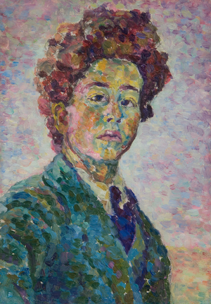 Self-portrait, c.1917 (oil on cardboard)
