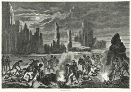 Les tortues a Java (engraving)