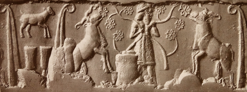 Babylonian 3rd Millenium BC seal impression from Iraq.