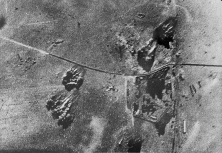 Bombing of El Alamein, 1942, (b/w photo)