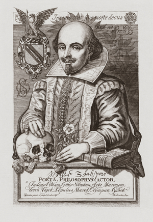 William Shakespeaare.  Portrait.