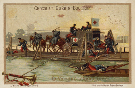 Military ambulance (chromolitho)