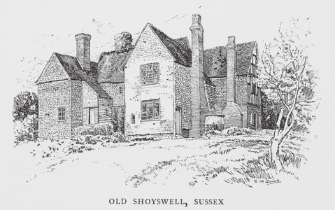 Old Shoyswell, Sussex (litho)