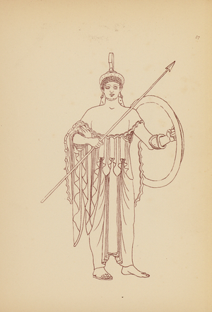 Ancient Greek Female Costume (litho)