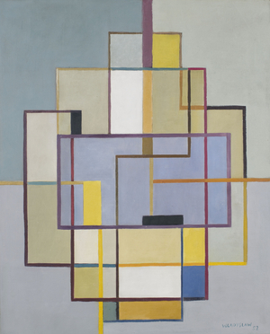 Orthogonal composition no. 2, 1952 (oil on canvas)