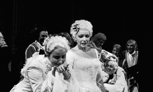 Richard Strauss' Rosenkavalier at the Vienna Opera, Kurt Boehm, Sena Jurinac, Elisabeth Schwarzkopf, Vienna ..., 1955 (photo)