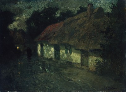 French farm, ca 1895 (painting)