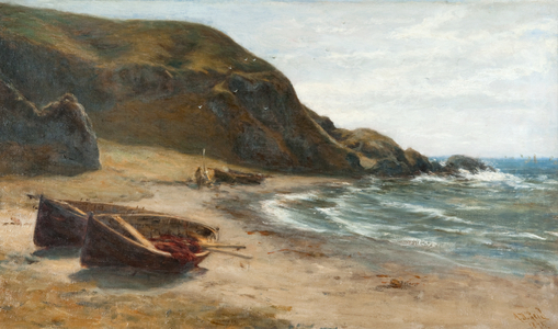 Coast Scene, 1876 (oil on canvas)