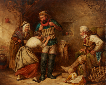 Off to the Rescue - 1876 (oil on board)