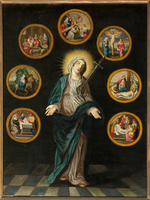 Parish church (Parochiekerk Onze-Lieve-Vrouw). Interior. Painting.