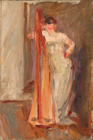 Femme a la harpe - c.1905 (oil on canvas) 