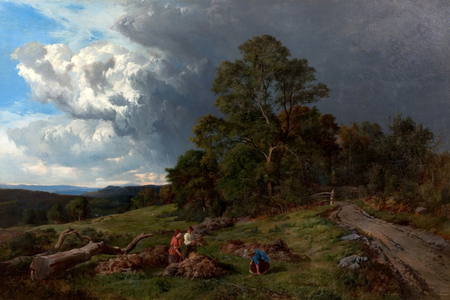 The Fern Gatherers, 1857 (oil on canvas)