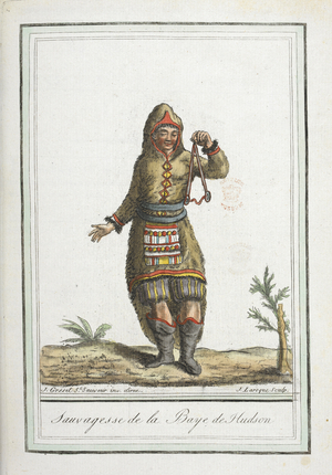 Sauvagesse de la Baye de Hudson. A woman from Hudson Bay
