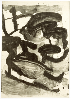 Untitled (Large Sumi Brushstrokes), 1970 (litho)