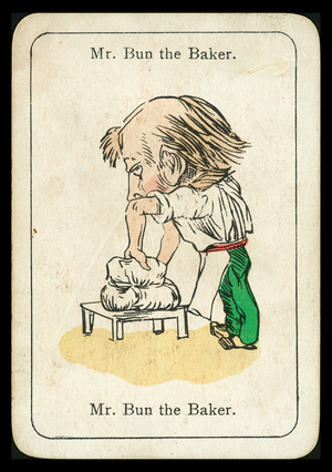 Happy Families: Mr Bun the Baker (colour litho)