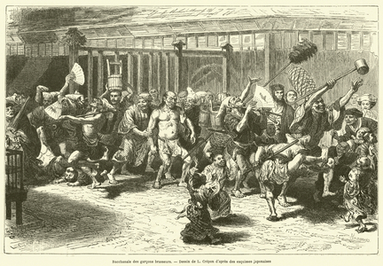 Bacchanale des garcons brasseurs (engraving)