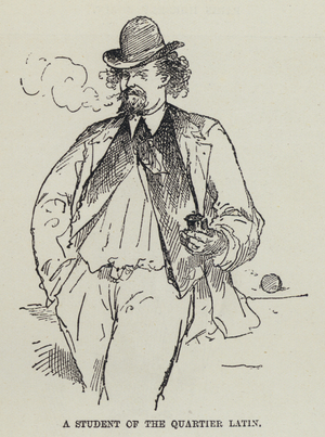 A Student of the Quartier Latin (engraving)