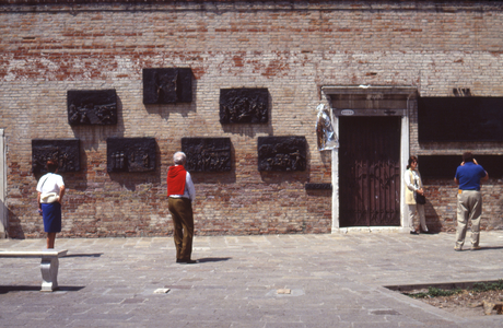 Holocaust Memorial in the Ghetto Nuovo Square, Venice