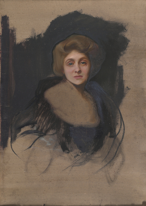 Sketch for Portrait of the Viscountess Lee of Fareham (verso), 1912 (oil on board)