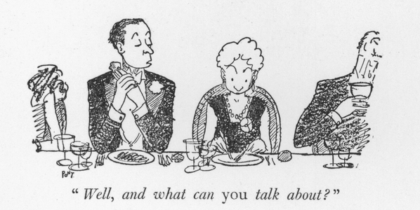 "Well, and what can you talk about?" (litho)