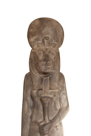 Statue of the goddess Sekhmet , enthroned, from the temple of Mut at Karnak (sculpture)