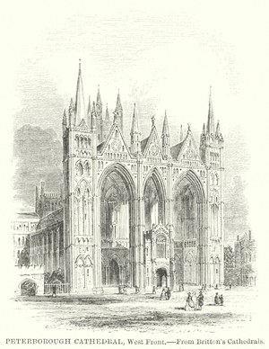 Peterborough Cathedral, West Front (engraving)
