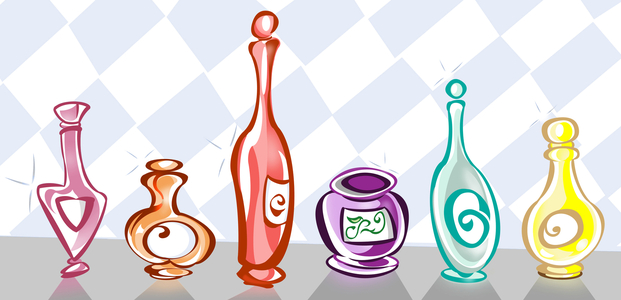 Cosmetic bottles, 2016 (digital)